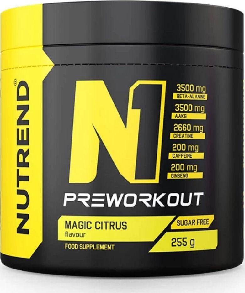 Предтренировочный комплекс Nutrend N1 красный апльсин (255 г)