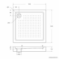 Душевой поддон BelBagno TRAY-BB-A-100-15-W 100x100