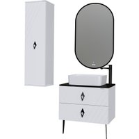  Grossman Шкаф-полупенал для ванной Вива 35 303511