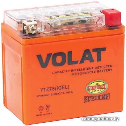 Мотоциклетный аккумулятор VOLAT YTZ7S iGel (6 А·ч)