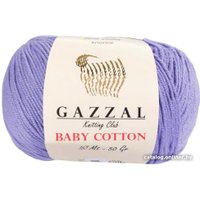 Пряжа для вязания Gazzal Baby Cotton 3420 50 г 165 м (лаванда)