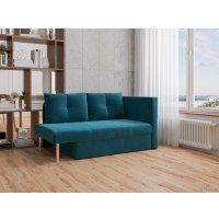 Тахта Мебель-АРС Алиса (бархат, сине-зеленый star velvet 43 black green)