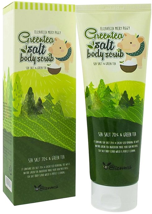 

Elizavecca Скраб для тела Milky Piggy Green tea Salt Body Scrub 300 мл