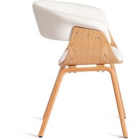 Стул TetChair Vimta дерево/металл/экокожа (белый)