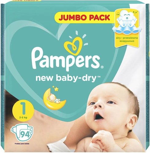 

Подгузники Pampers New Baby-Dry 1 Newborn (94 шт)