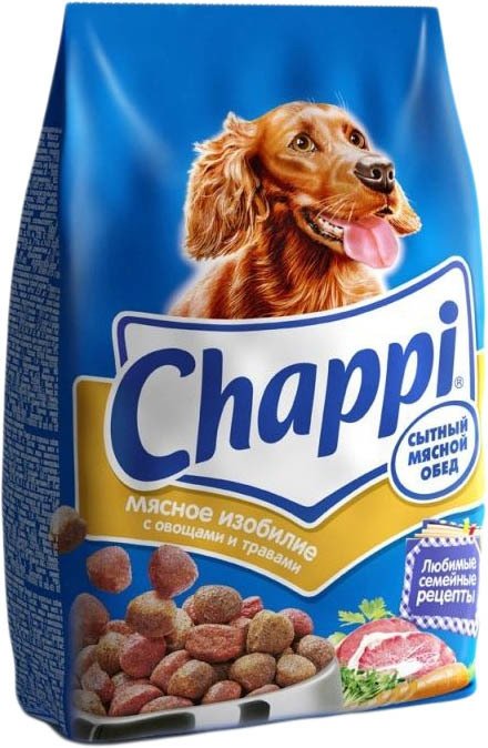 

Сухой корм для собак Chappi Мясное изобилие с овощами и травами 0.6 кг