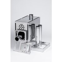 Свободностоящая печь-камин Инвент Средний с теплообменником (со стационарными экранами)