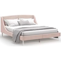 Кровать MONOFIX Лотти 160x200 (микровелюр/бежевый)