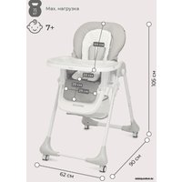 Высокий стульчик Rant Cream RH302 (mineral silver)