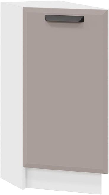 

Шкаф напольный Трия Тиана 1Н3Т (белый/мокко супермат)