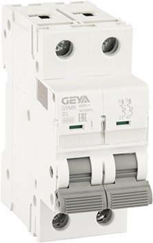 

Выключатель автоматический GEYA GYM9 2P 1А D 6кА GYM92P1D