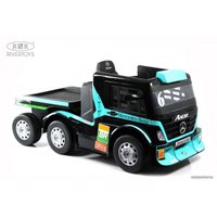 Электромобиль RiverToys Mercedes-Benz Axor с прицепом H777HH (голубой)