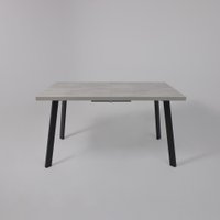 Кухонный стол Listvig Hagen 140 раздвижной 140-180x85 (цемент/черный) в Гомеле