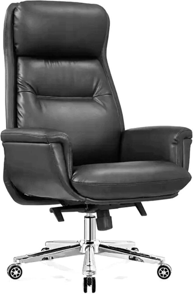 Офисное кресло SitUp Paid black Chrome (экокожа)