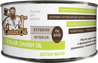 Масло Ceslar Danish Oil матовое 0.45л (прозрачный)