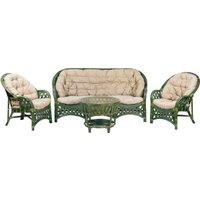 Набор садовой мебели Calamus Rotan Черчиль Люкс (оливковый)