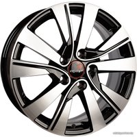 Литые диски Vector R185 17x7" 5x114.3мм DIA 67.1мм ET 51мм черный с проточкой