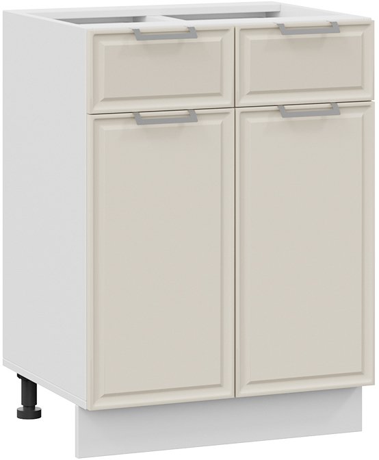 

Шкаф напольный Трия Белладжио 1Н6Я1 (белый/софт панакота)