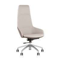 Офисное кресло TopChairs Soulo A308 8371-6/1 (бежевый/коричневый)