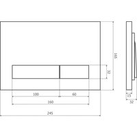 Панель смыва Axus 097HDC