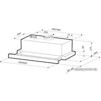 Кухонная вытяжка Krona Kamilla 600 Inox 1m