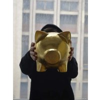 Копилка для денег PIG BANK свинка-копилка L (белый)