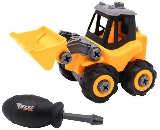 

Конструктор Funky Toys Погрузчик-экскаватор с отверткой FT0398155