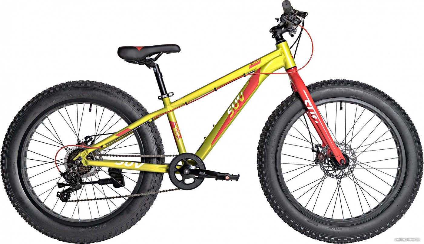 Велосипед Novatrack Fatbike 24 2024 24AHD.SUV.13GN4 (зеленый)