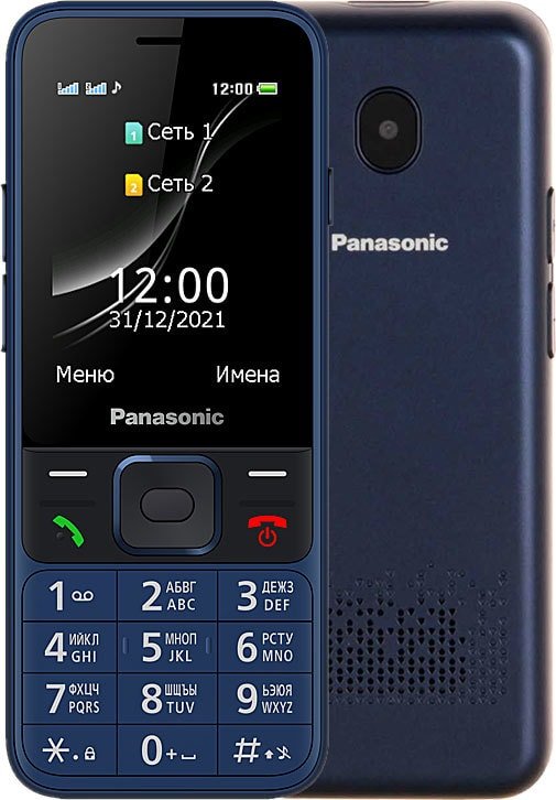 

Кнопочный телефон Panasonic KX-TF200RU (синий)