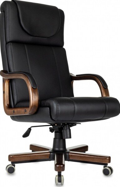 

Офисное кресло Бюрократ T-9933Walnut (черный, экокожа)