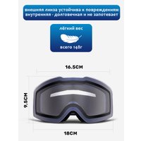 Горнолыжная маска (очки) RockBros SP160BL (синий)