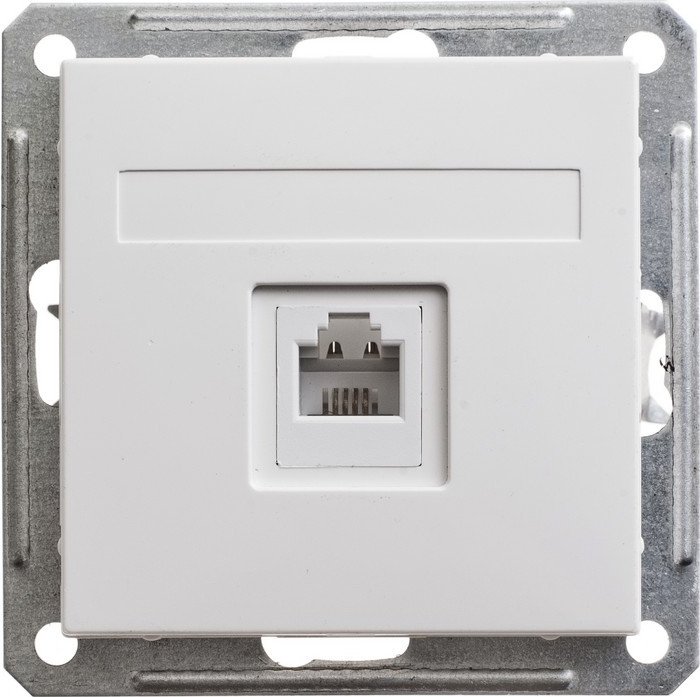 Розетка телефонная Systeme Electric W59 RSI-152T-1-86 (белый)