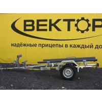 Одноосный прицеп Вектор ЛАВ 81015ВС ложементы (L-5020)