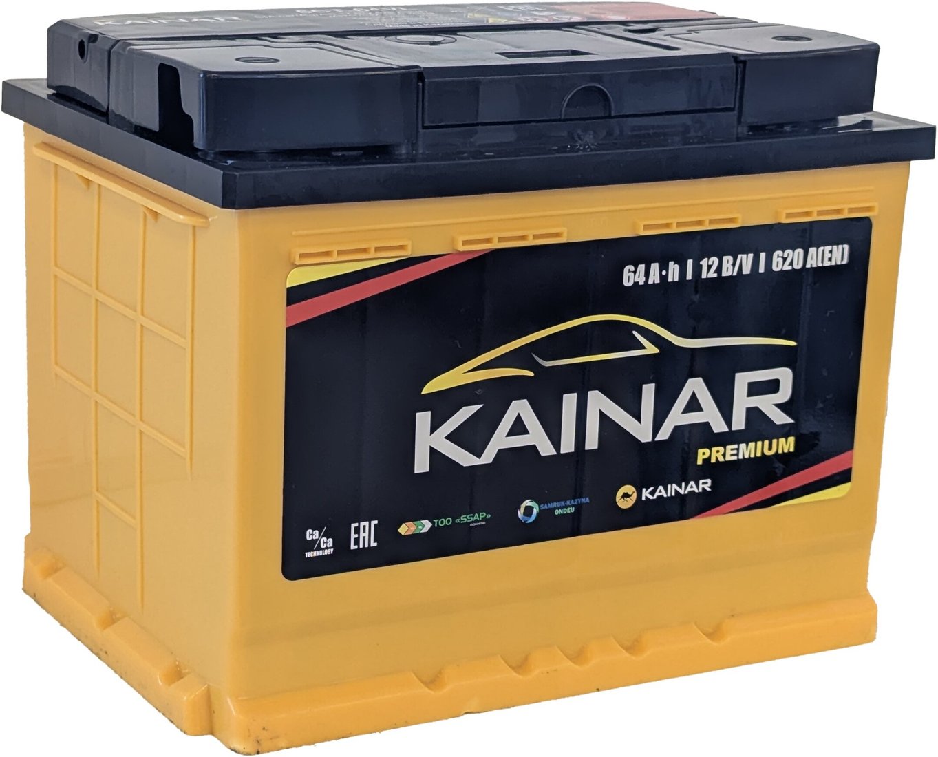 

Автомобильный аккумулятор Kainar Premium R+ (64 А·ч)