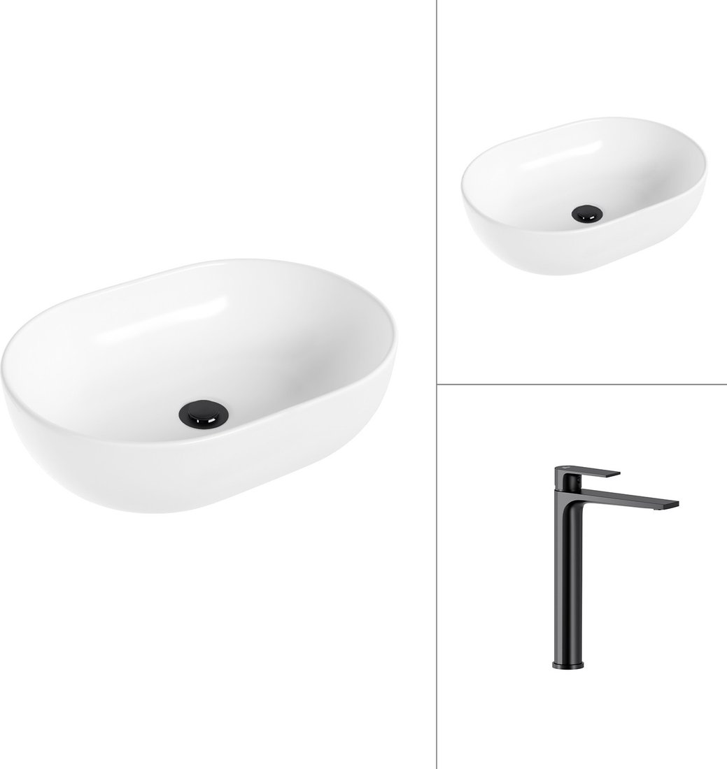 

Умывальник Lauter 21836A + Reef 21CK8678BS