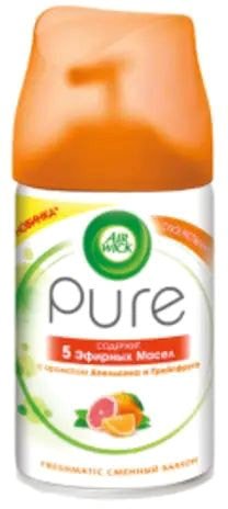 

Сменный блок для освежителя воздуха Air Wick Freshmatic Pure 250 мл (апельсин и грейпфрут)