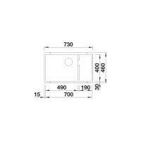 Кухонная мойка Blanco Subline 700-U Level 527171 (стальная корзина, мягкий белый)
