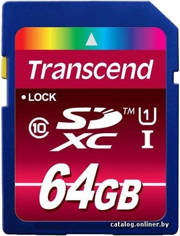 Карта памяти Transcend SDXC UHS-I (Class 10) 600x Ultimate 64GB (TS64GSDXC10U1)