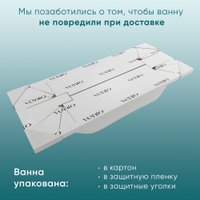 Ванна Ventospa Diona 180x80 (с каркасом)