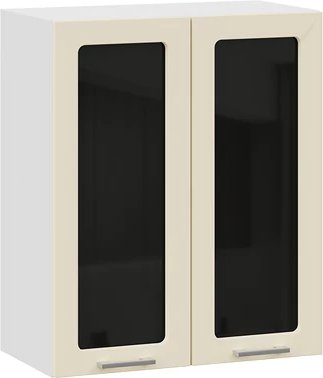 

Шкаф навесной Трия Габриэлла 1ВВ6С с двумя дверьми (белый/крем)