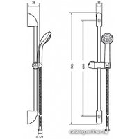 Душевой гарнитур  Roca Natura 5B9402C07