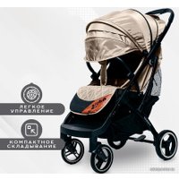 Коляска прогулочная «книга» Keka New Premium (бежевый/черная рама)