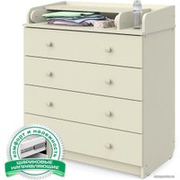 Детский комод Атон Мебель Сириус-2 804 ЛДСП (слоновая кость)