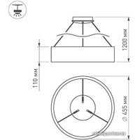 Подвесная люстра Arlight SP-TOR-RING-HANG-R460-33W Day4000 023392(1)