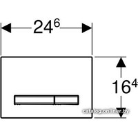 Панель смыва Geberit Sigma 50 115.788.21.2 (хром глянцевый)