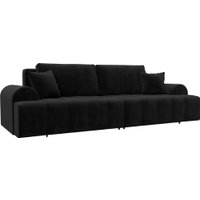 Диван Лига диванов Лига-080 131119 (велюр Seven 35 черный)