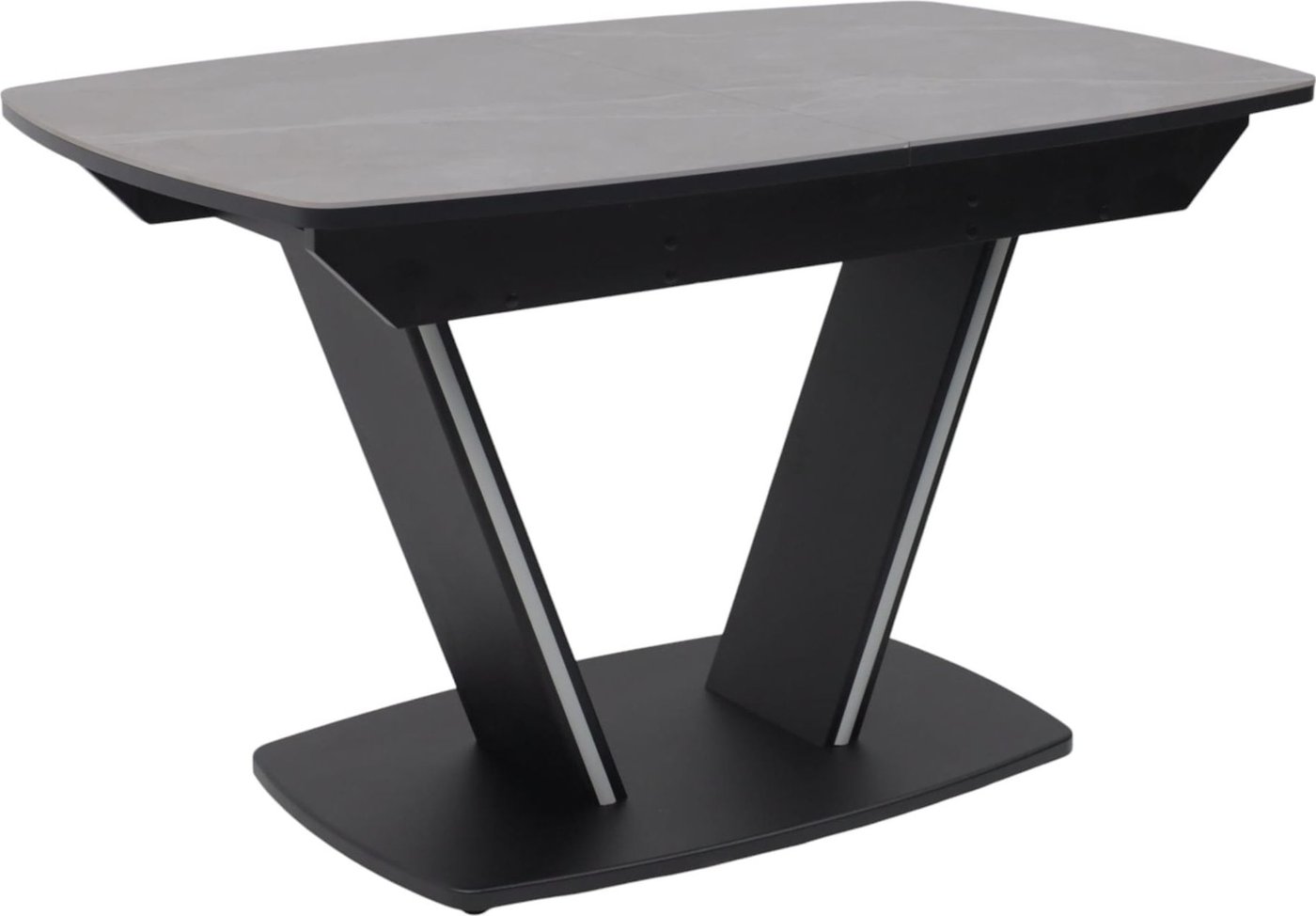 

Кухонный стол Аврора Дрезден 1300-1615x800 (камень серый Greys grey/черный)