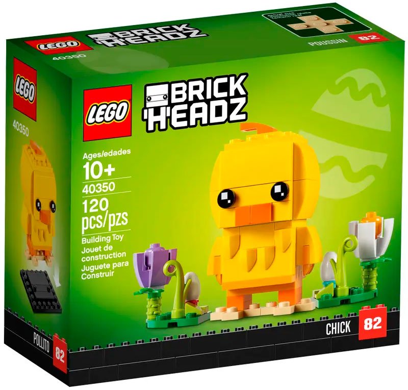 

Конструктор LEGO Brick Headz 40350 Пасхальный цыпленок