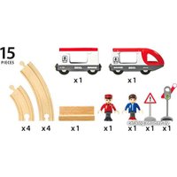 Набор железной дороги BRIO Набор дороги со светофором и поездом 33511