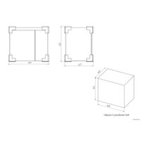  Briz Тумба подвесная Бьелла 60 с умывальником Фостер